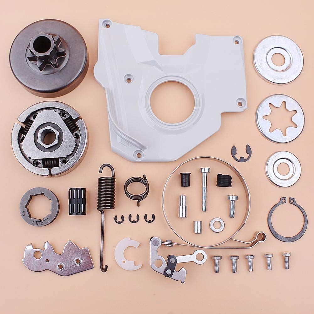 Kit de reparación de Arandelas de Tapa de Tambor de Rueda Dentada de Embrague de 3/8 "Compatible con Motosierra Stihl MS380 038 MS 380 1119160 2002, 1119007 1003