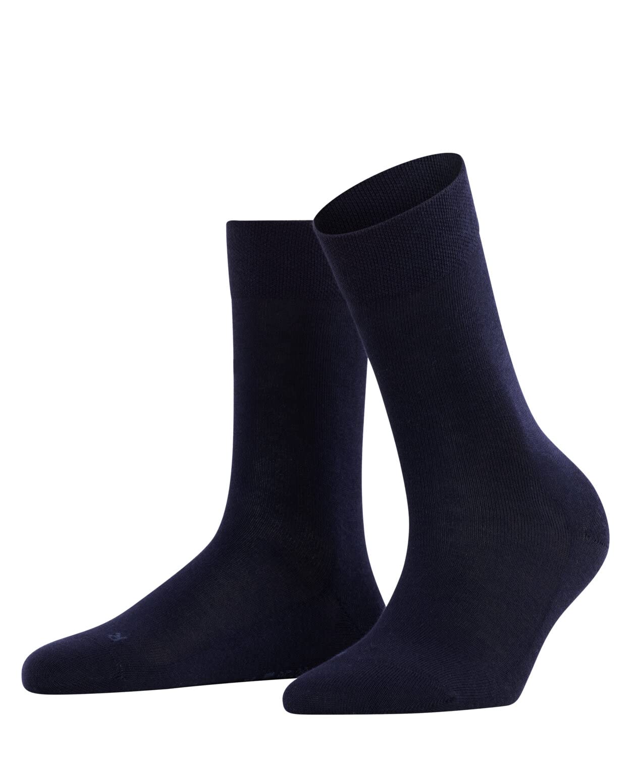 FALKE Women's Sensitive London W SO Cotton With Soft Tops 1 Pair Socks, Blue (Dark Navy 6370) new - eco-friendly, 2.5-5