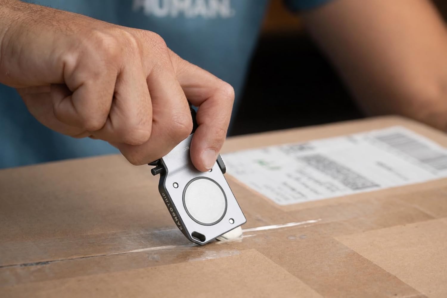 KONDOR BLUE x David Manning | EDC Multi Tool Clip Keychain Bit Driver | Magnetic 1/4 Inch Bit Holder, Flathead Box Opener, Bottle Opener, Key Ring Slot, Compatible with AirTag | Space Gray