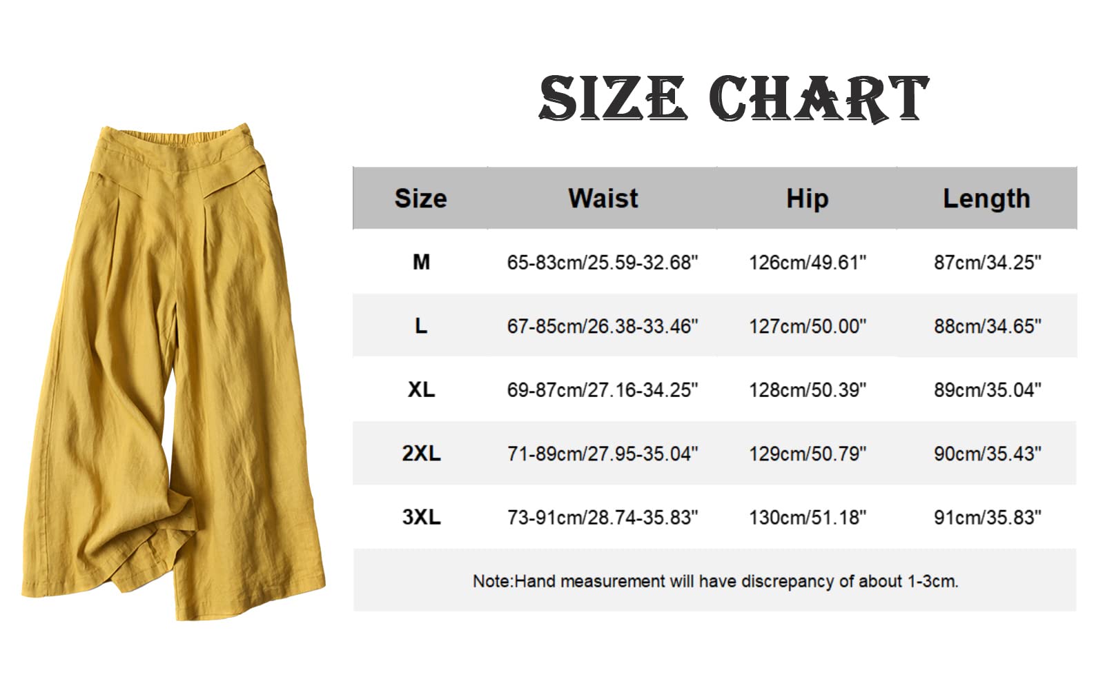 FEOYA Jupe Pantalon Femme Fluide Eté Sarouel Jupe Culotte Taille Elastique Pantalon Ample Large