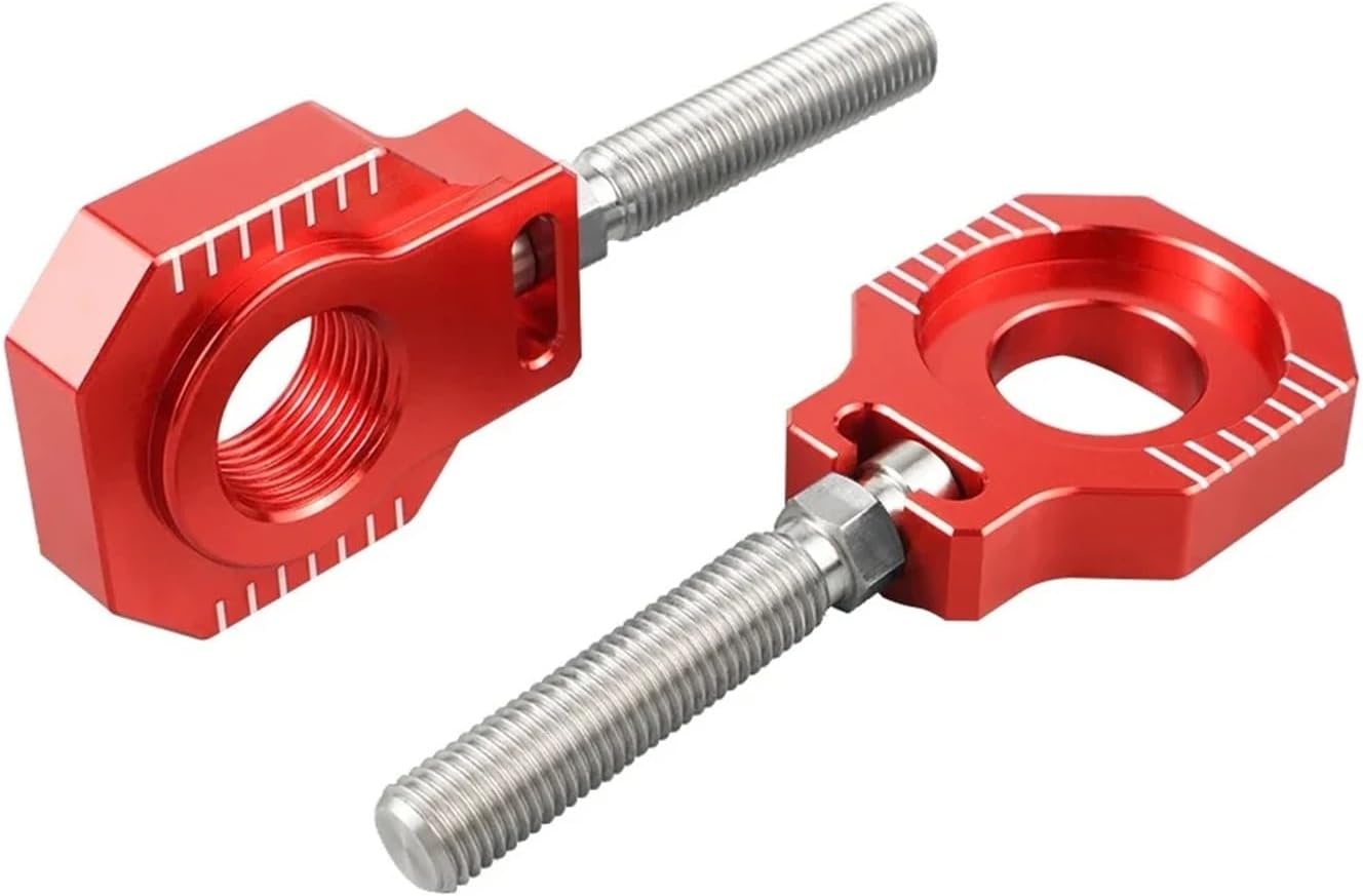 Compatible with EXC 300 EXC-F 350 450 500 XCW 2000-2023 20mm Rear Axle Block Chain Adjuster TE EC(Orange)