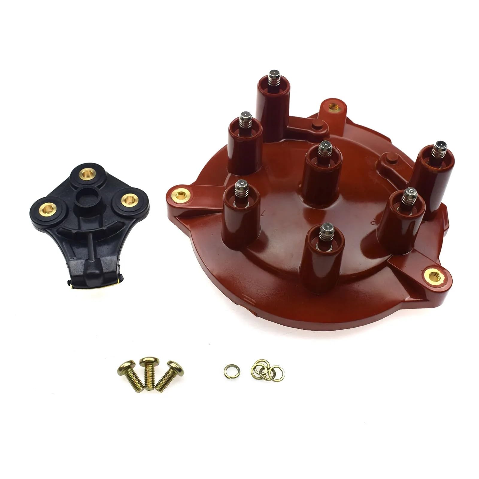 Distribuidor Apto para Mercedes 190 W201 W124 W126 2,6 3,0 1985 1986-1993 1031580002,1031580231 Rotor y Tapa del Distribuidor Distribuidor de Encendido(Set 2PCS)