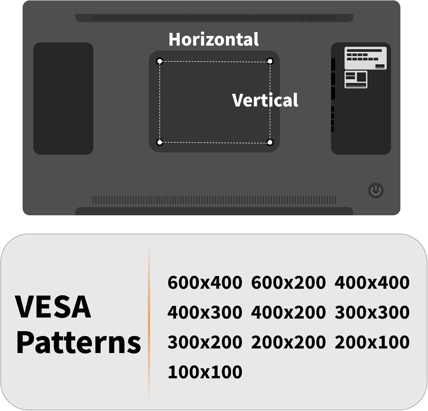 Supporto da Parete TV Senza Trapano, Staffe per TV per Schermi Piatti da 32-75 Pollici, Supporto TV Ultra Sottile Universale, Capacità Fino a 68KG, Max VESA 600x400mm, Inclinazione +5°