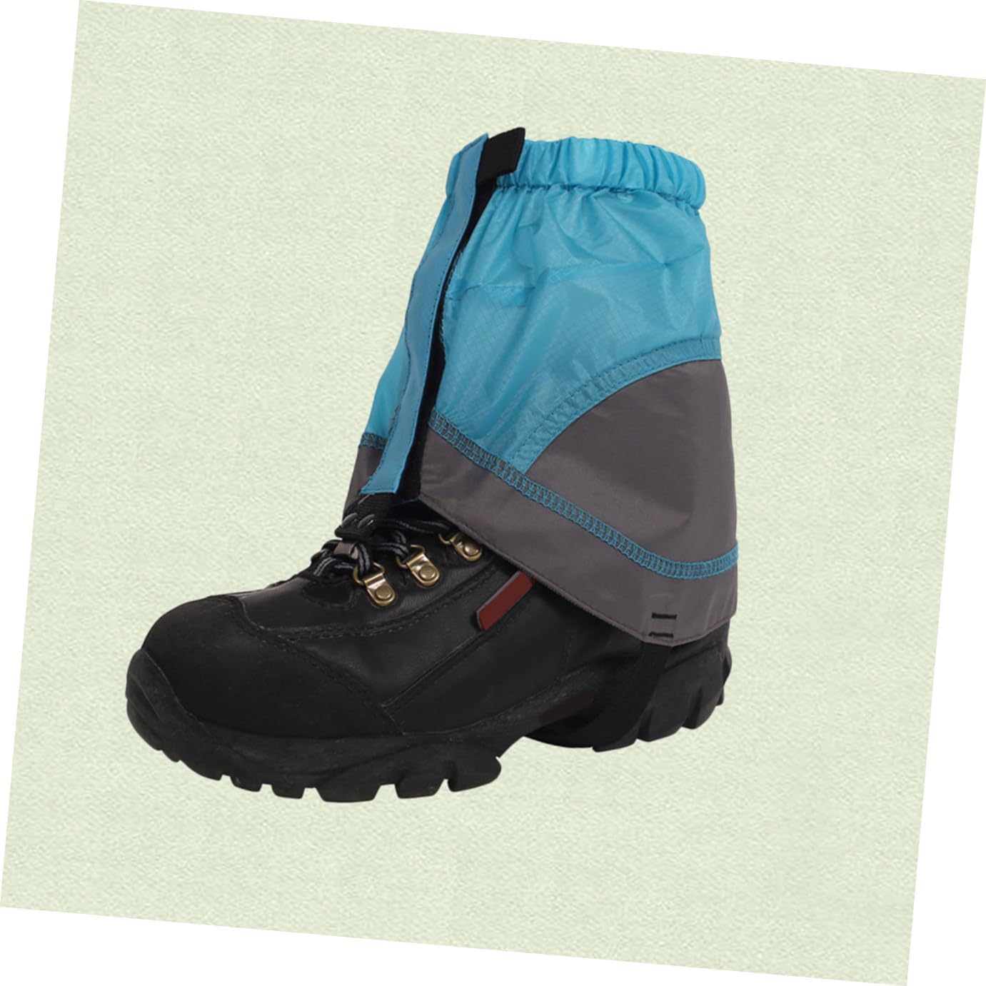 POPETPOP Ankle Gaiters for Hiking Boot Covers Reusable Shoe Covers Rainproof Lightweight Elastic Band Grey