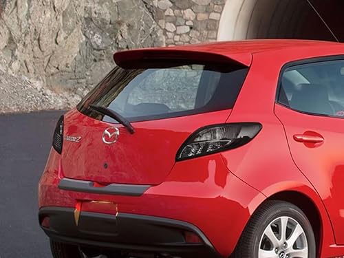 Rvinyl Cubiertas de tinte de luz trasera compatibles con Mazda Mazda2 2011-2014 - humo