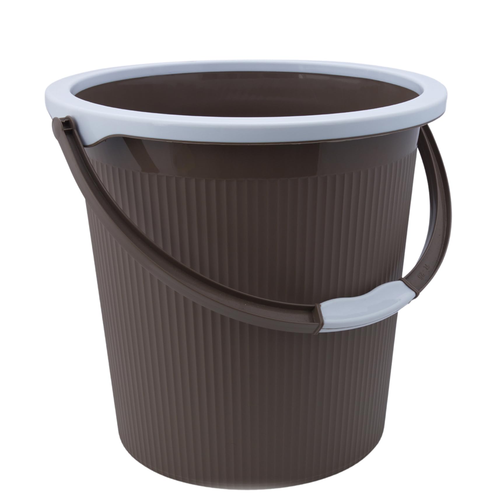 AIR O MATIC New Plastic Round Double Moulded Unbreakable Bathroom Bucket 25 LTR (Dark Brown)-image-18