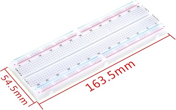Large Breadboard, Test Board, Electronic Test Board, 16.5 x 5.4 x 0.9 cm,