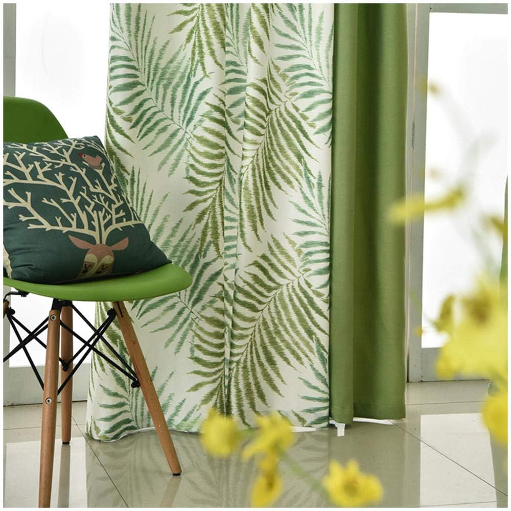 Tulle Cotton Linen Living Room Bedroom Blackout semi Tulle Floor Length Grommet 2 Pieces-1.5×2.7(W×H)×2