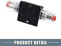 Vista 6 de Disyuntor de reinicio de automóvil 125A DC 12-48V Disyuntor de fusibles para audio de automóvil, inversor de interruptor estéreo de barco marino
