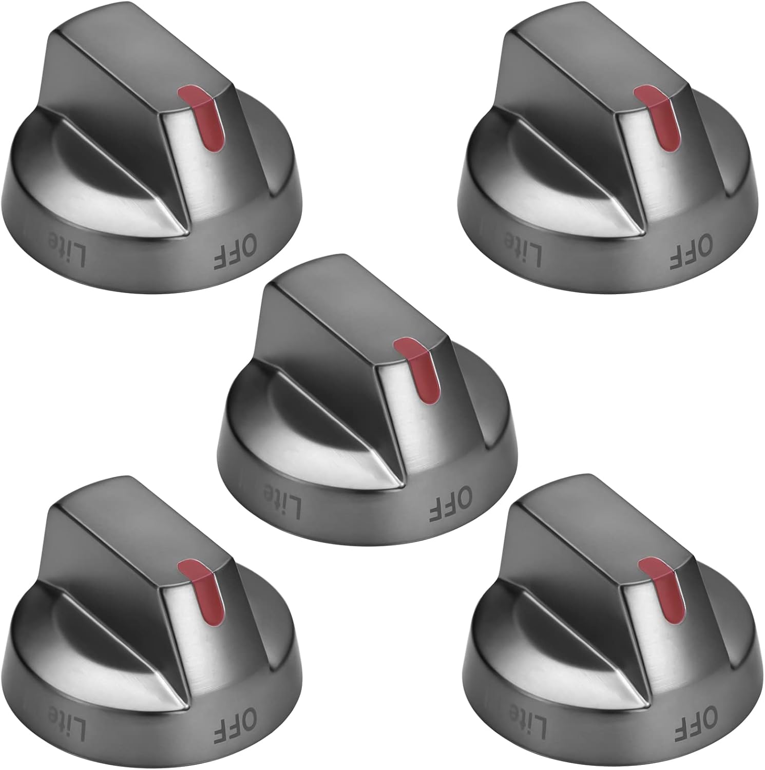 Upgraded DG6400473B Black Stove Knobs Replacements Gas Burner knobs Compatible with