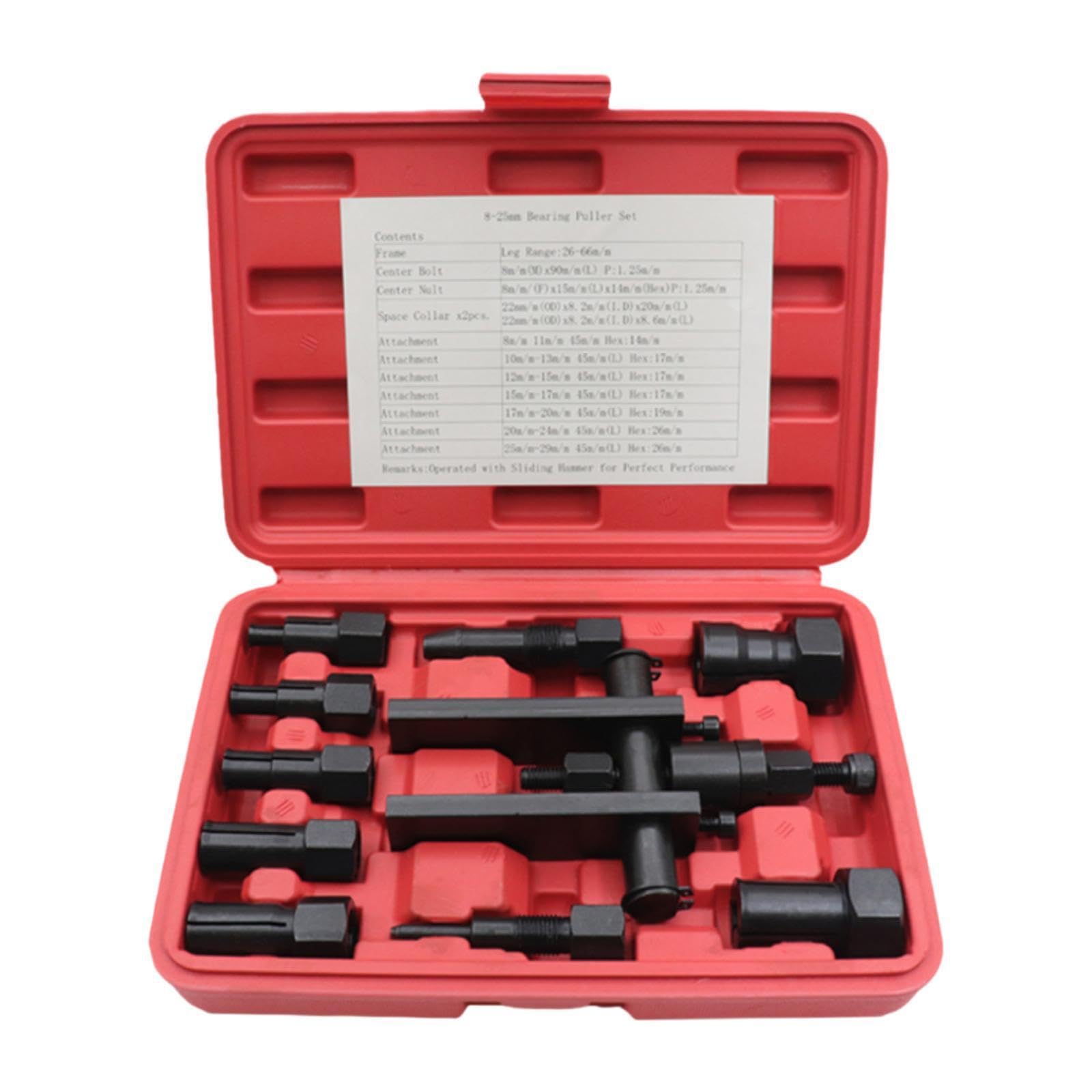 Ailan Estrattore per cuscinetti per ingranaggi ruota bici, in acciaio al cromo vanadio di qualità, forgiato per moto, versatile aggiunta al kit di attrezzi. Kit estrattore per cuscinetti interni,