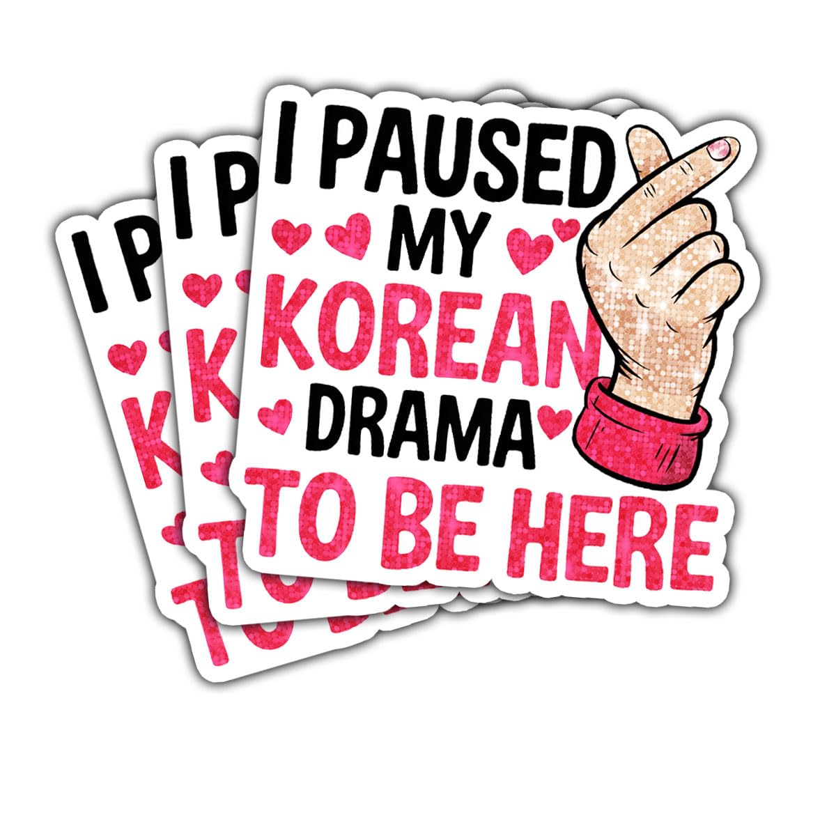 Calcomanías K-Drama para personalizar portátiles y termos de estudiantes amantes de Corea
