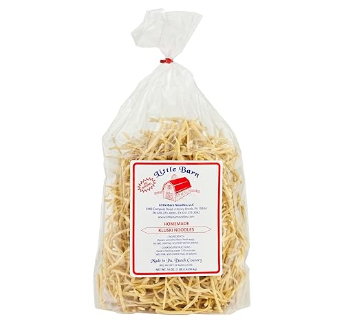 AmishTastes Little Barn Kluski - Fideos caseros en PA Dutch Country, 16 onzas (paquete de 2)