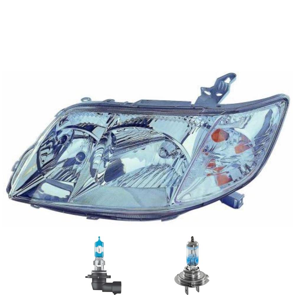 Set 106574651 creato con faro destro + NIGHT BREAKER 200 H7 HB3 lampadina compatibile con Corolla berlina E12
