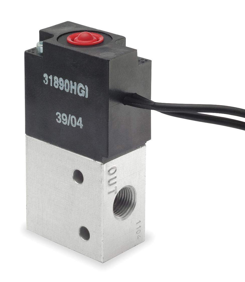 ARO 1/8" 12VDC 3-Way, 2-Position Solenoid Air Control Valve - P251SS-012-D