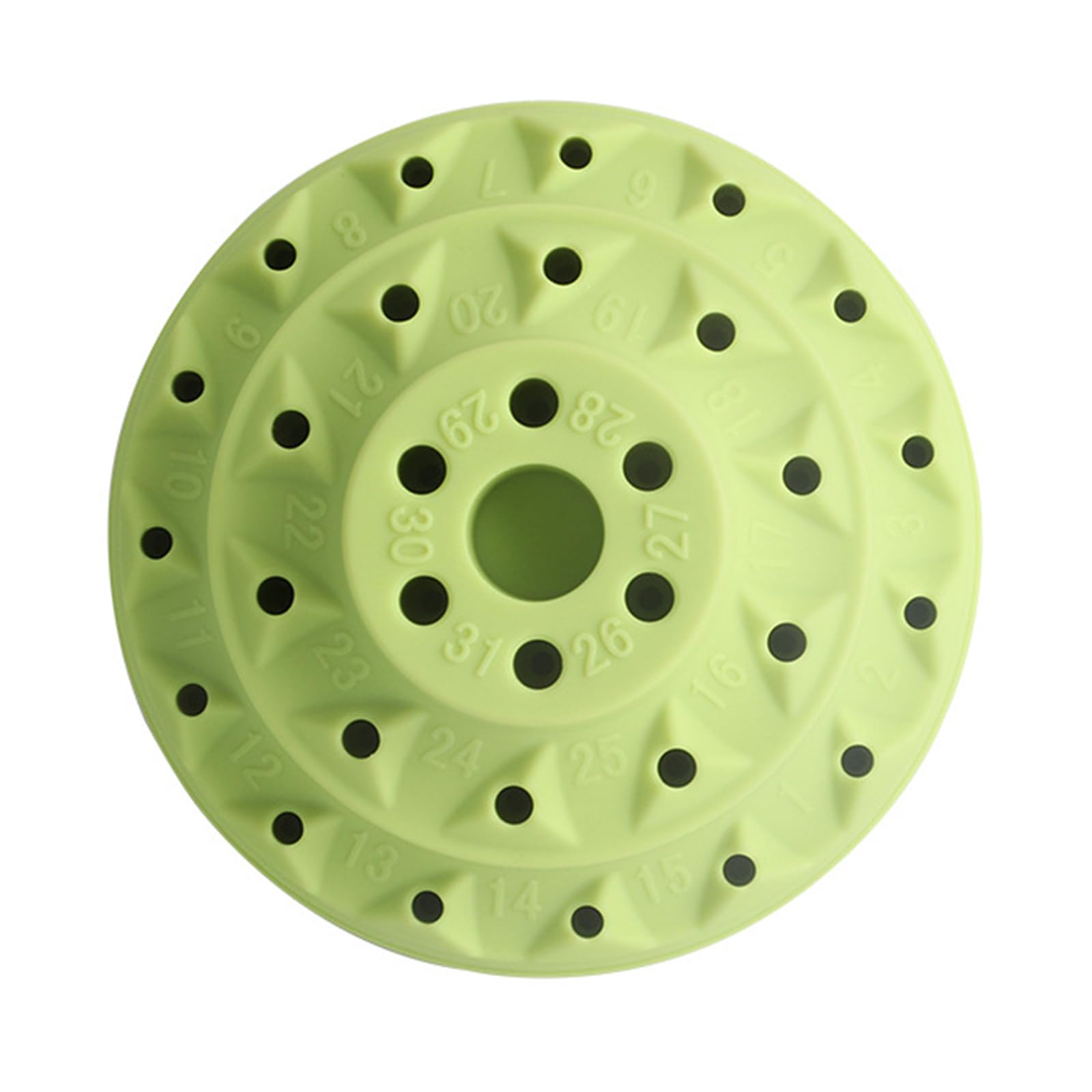 Zxfdsfdbnm Green Rotary Tool Bit Holder Screwdriver Rotating Storage Box 20 Hole Burr Storage Box For Tweezers Bur Holder/Organizers