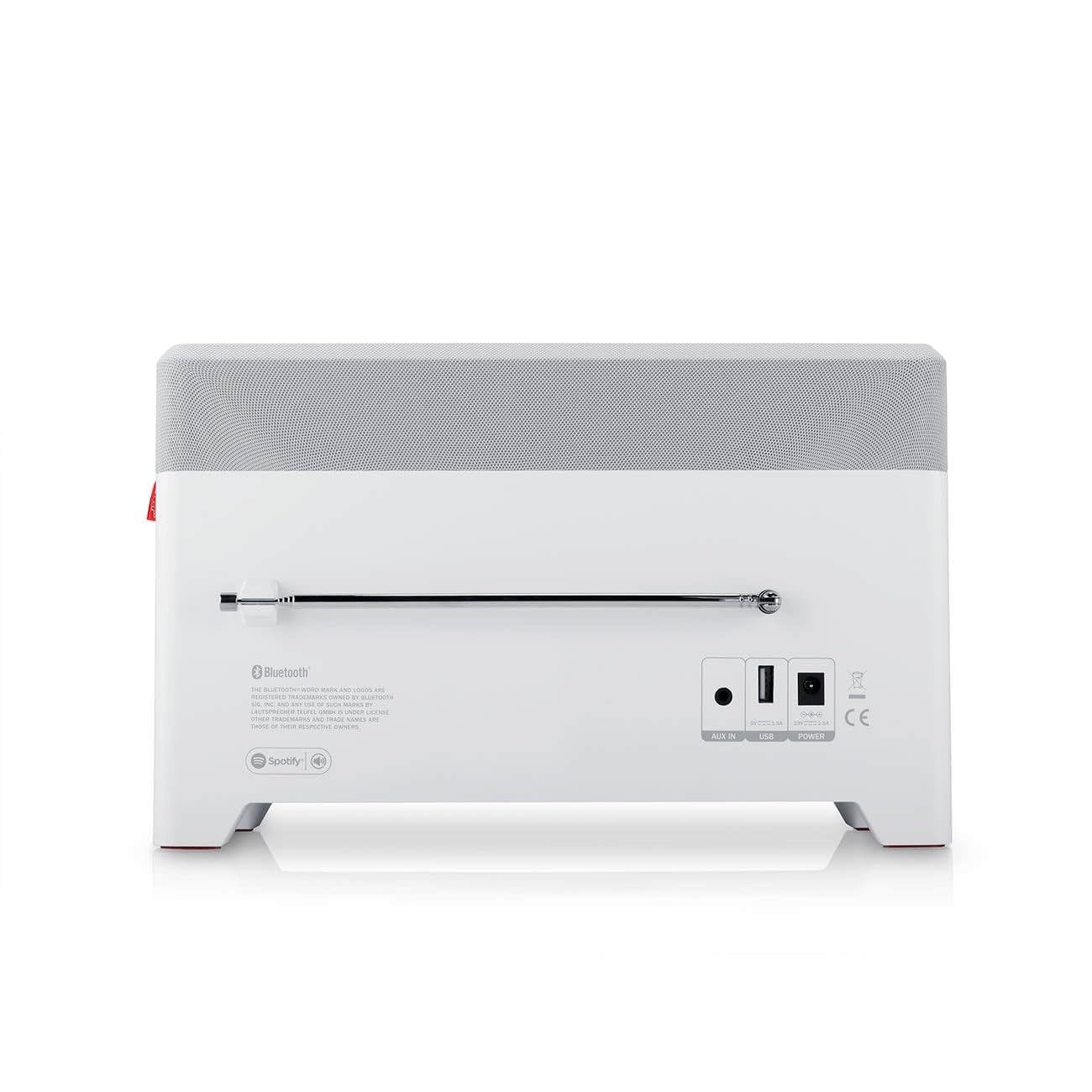 Teufel Radio 3Sixty Enceinte Radio Internet, WiFi et Bluetooth, FM/Dab+, Son à 360 degrés avec subwoofer intégré (Blanc)