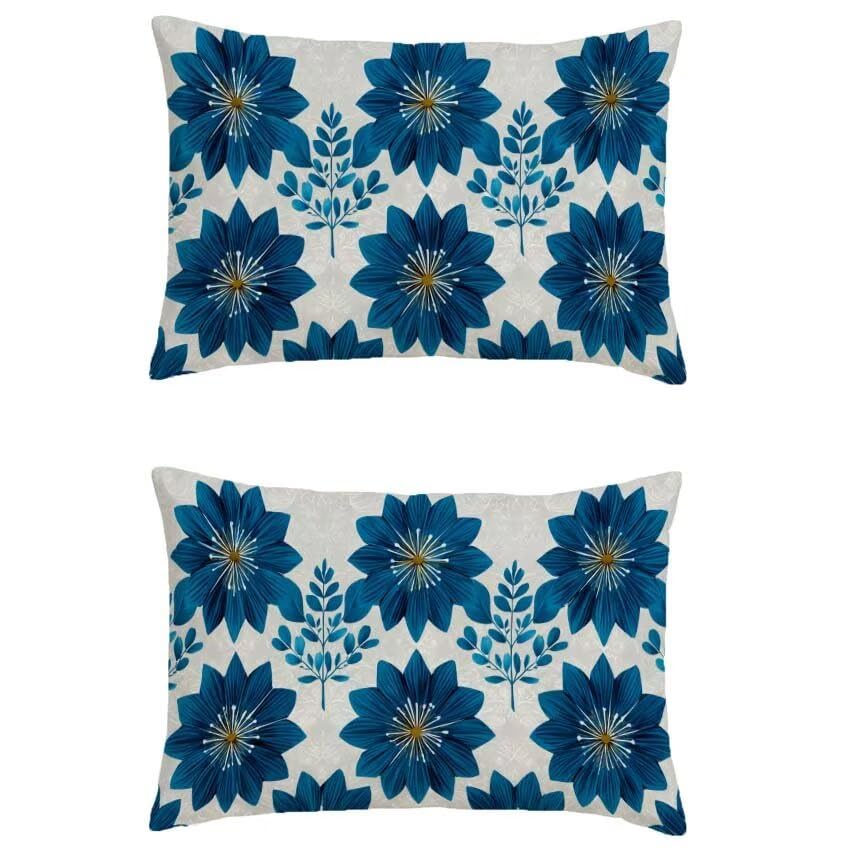 Housse de coussin 80x100cm pour automne patio style mandala marine rectangulaire
