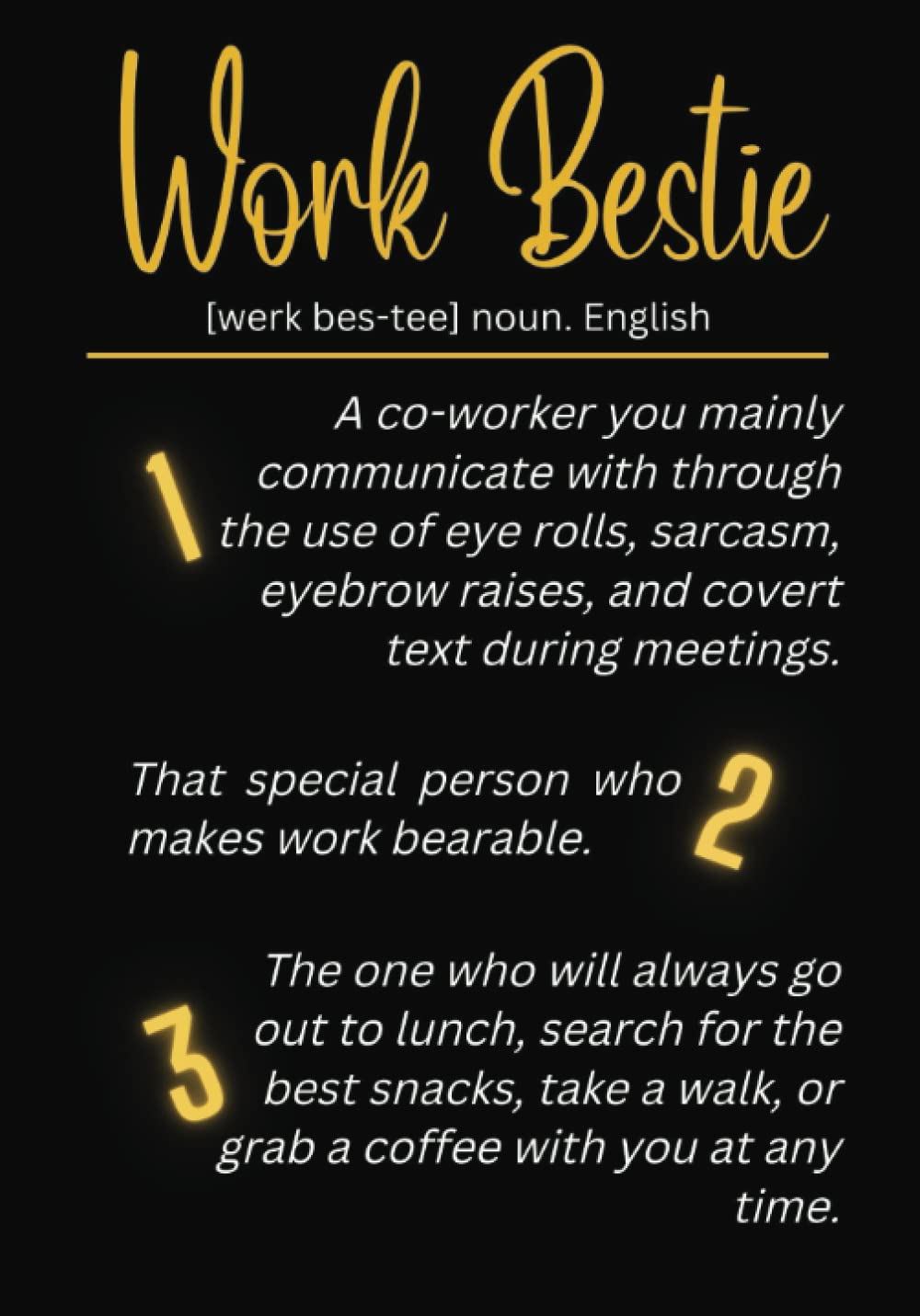 Work Bestie Journal: Gag Gift For Coworkers | Notebook With Funny Titles | Appreciation and Thank You Gift | Lined Notebook Journal for Work Wife