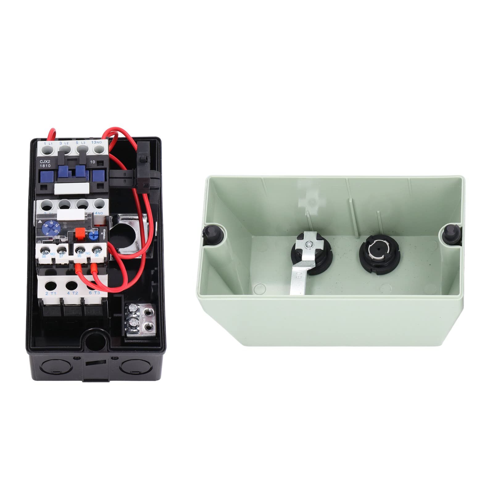 Commande de démarreur de moteur électrique magnétique ,interrupteur de moteur électrique 12‑18A Performance stable Protection contre les surcharges ABS Boîtier étanche pour compresseur d'air