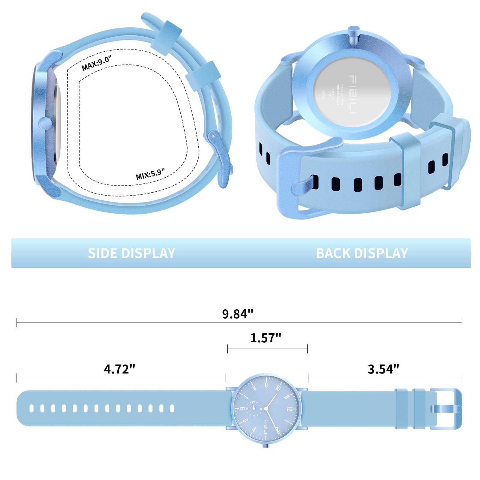 Dayllon Reloj de Pulsera para Hombre, Minimalista, Ultrafino, Resistente al Agua, Moda Dressy, Reloj de Pulsera para Hombres, Negocios, Informal, de Lujo, de Cuarzo, analógico