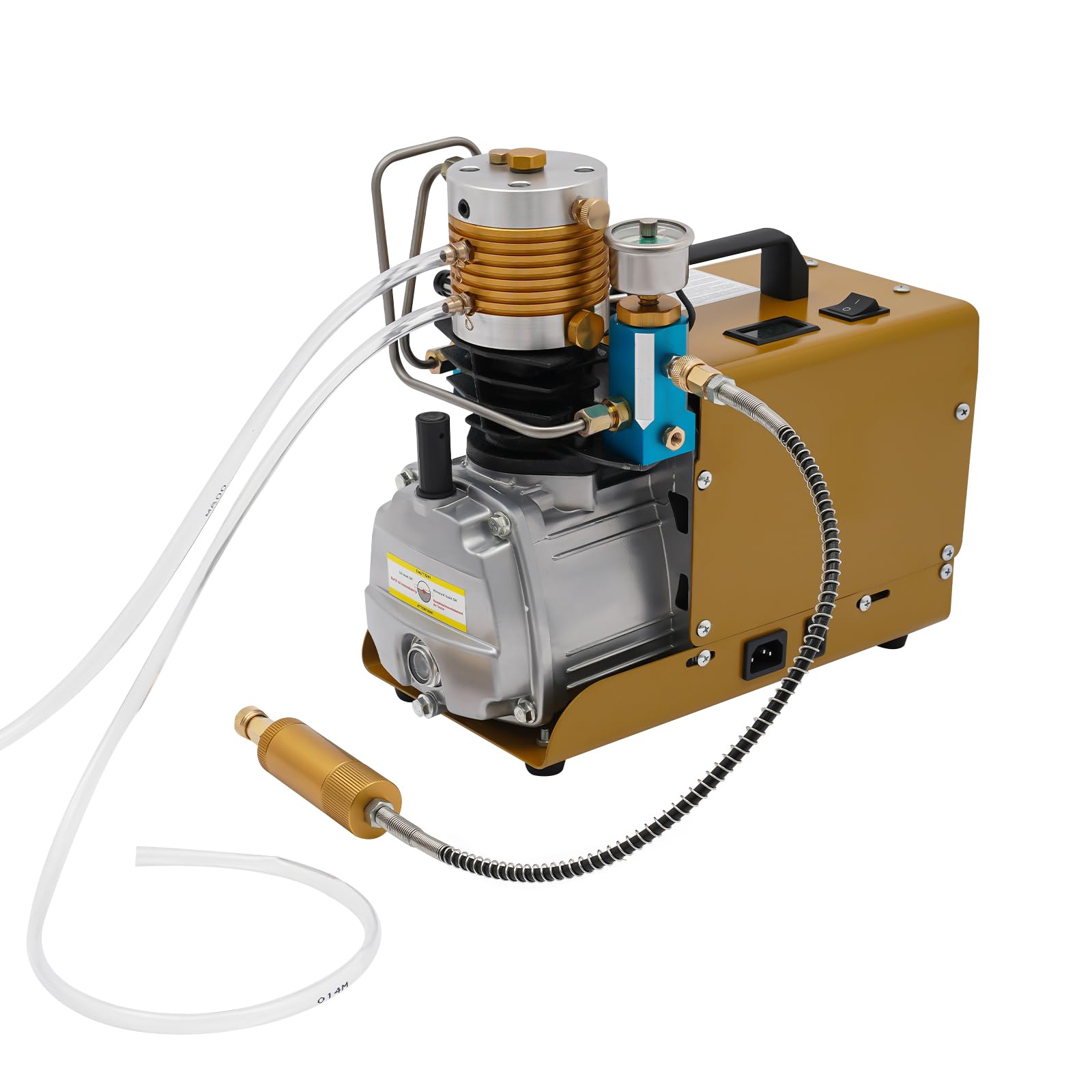 Pompa ad alta pressione da 1800 W, 220 V, con separatore esterno per olio e acqua, 0-30 Mpa preimpostabile