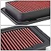 Auto Dynasty High Flow Engine Air Panel Filter Drop-in Reusable & Washable Compatible with Toyota Corolla Matrix TC 86 Scion FR-S Subaru BRZ 2003-2017 17801-0D020 CA9482 (Red)