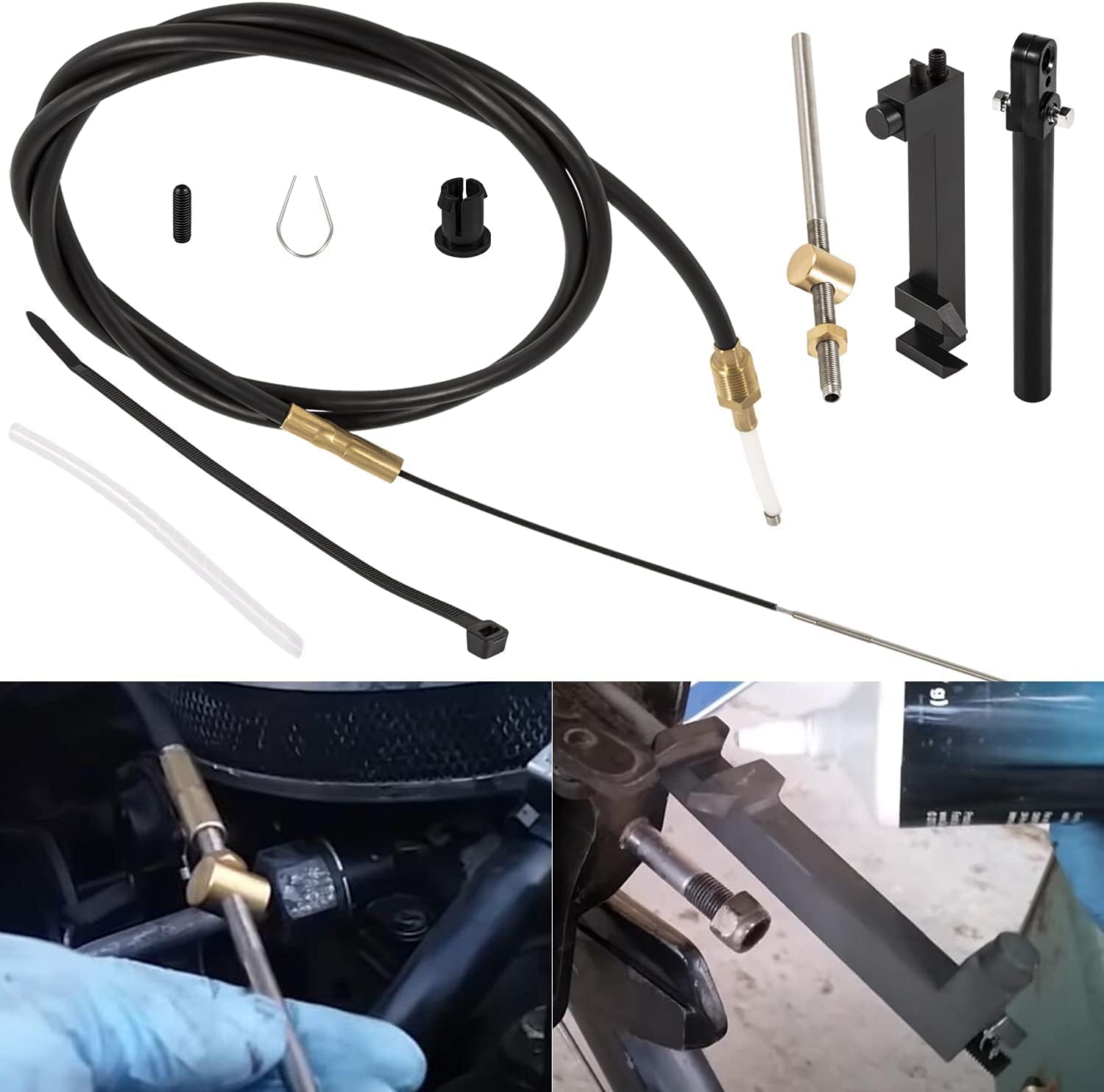Lower Shift Cable Kit 865436A02 Compatible With Mercruiser