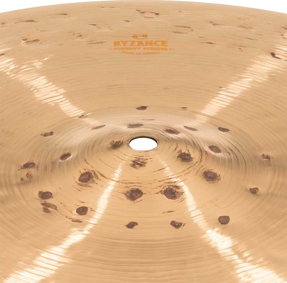 Meinl Cymbals Byzance Foundry Reserve Cymbales Hihat 15 pouces (38,10cm) pour Batterie - Bronze B20, Finition Traditionnelle (B15FRH)
