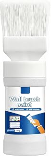 Wandfarbe Weiß für Innenräume 2 in1 Wandreparatur mit Bürste, Schnelltrocknend, Weiss Innenfarbe Deckend für Flecken und Schimmel, 180g