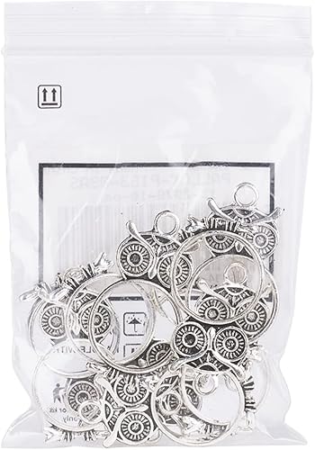 Vista 199 de Dijes de bisel de espalda abierta de estilo surtido, colgantes de marco hueco de metal, dijes de flores prensadas para hacer joyas de resina UV DIY