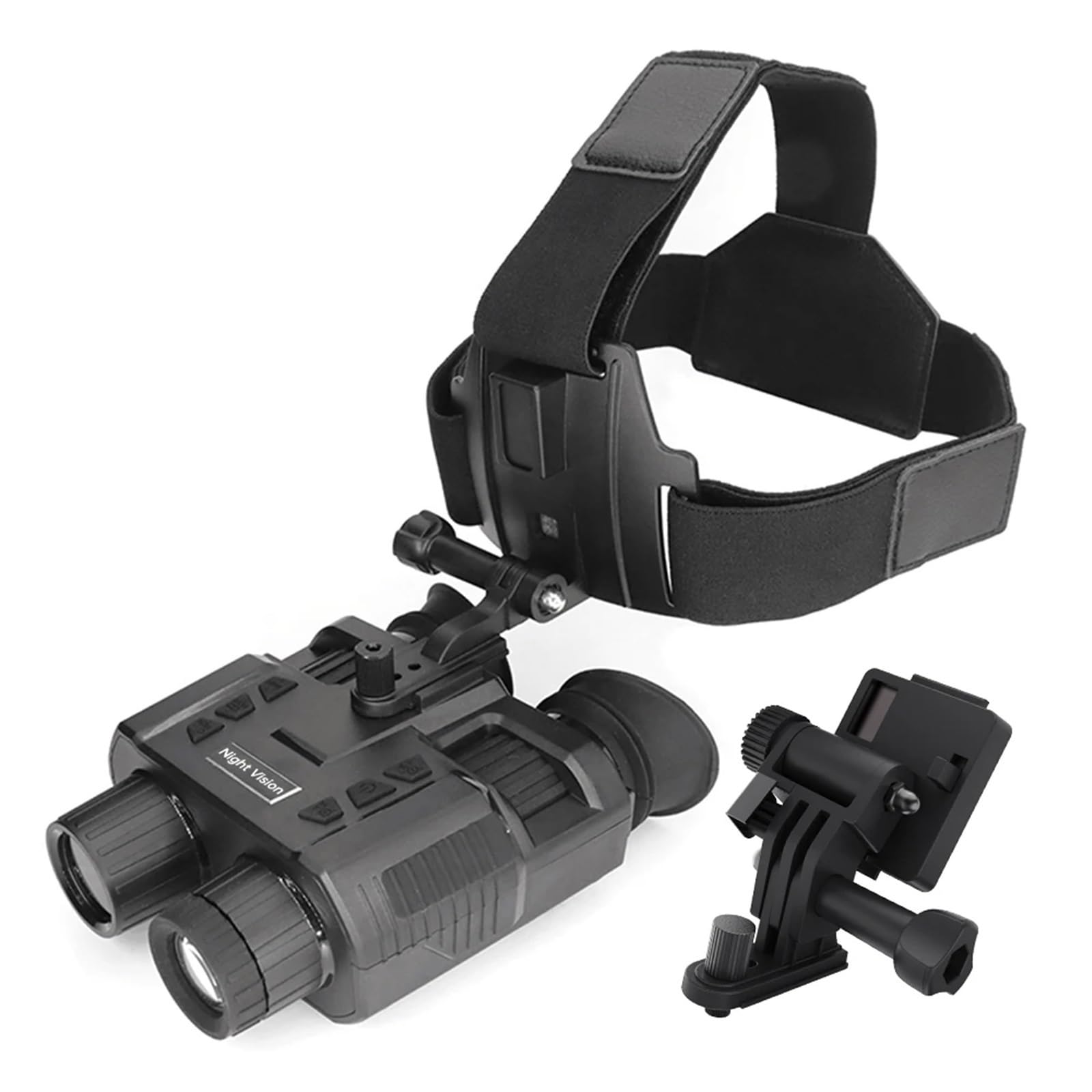 1080P Night Vision Goggles 8X Digital Zoom Infrared Hands Free Head Mounted Night Vision Binoculars with 3D Display 250M Night