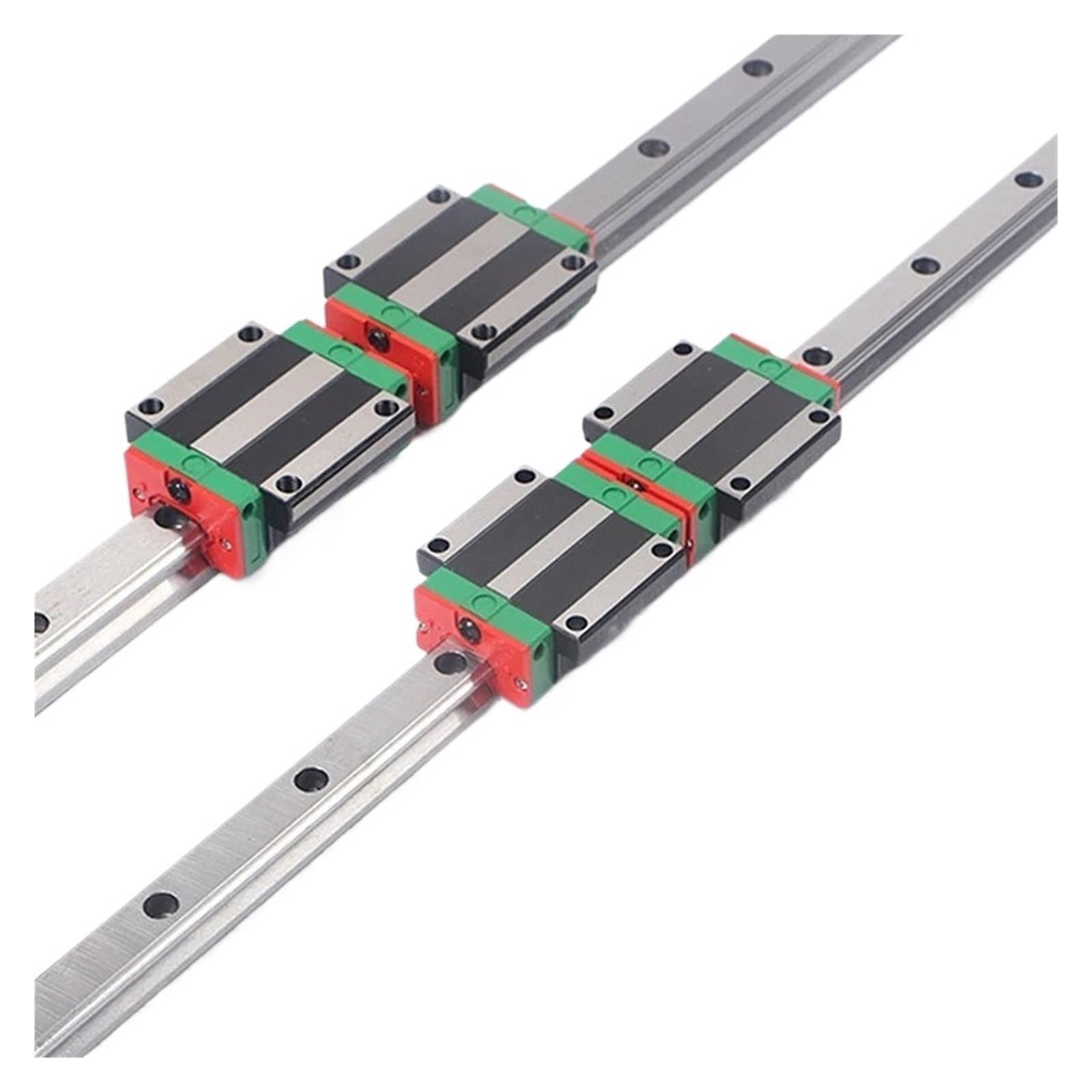 Guida scorrevole lineare in miniatura 4 blocchi di scorrimento del carrello con flangia lineare HGW25CC + 2 binari di guida lineare HGR25 da 850 mm