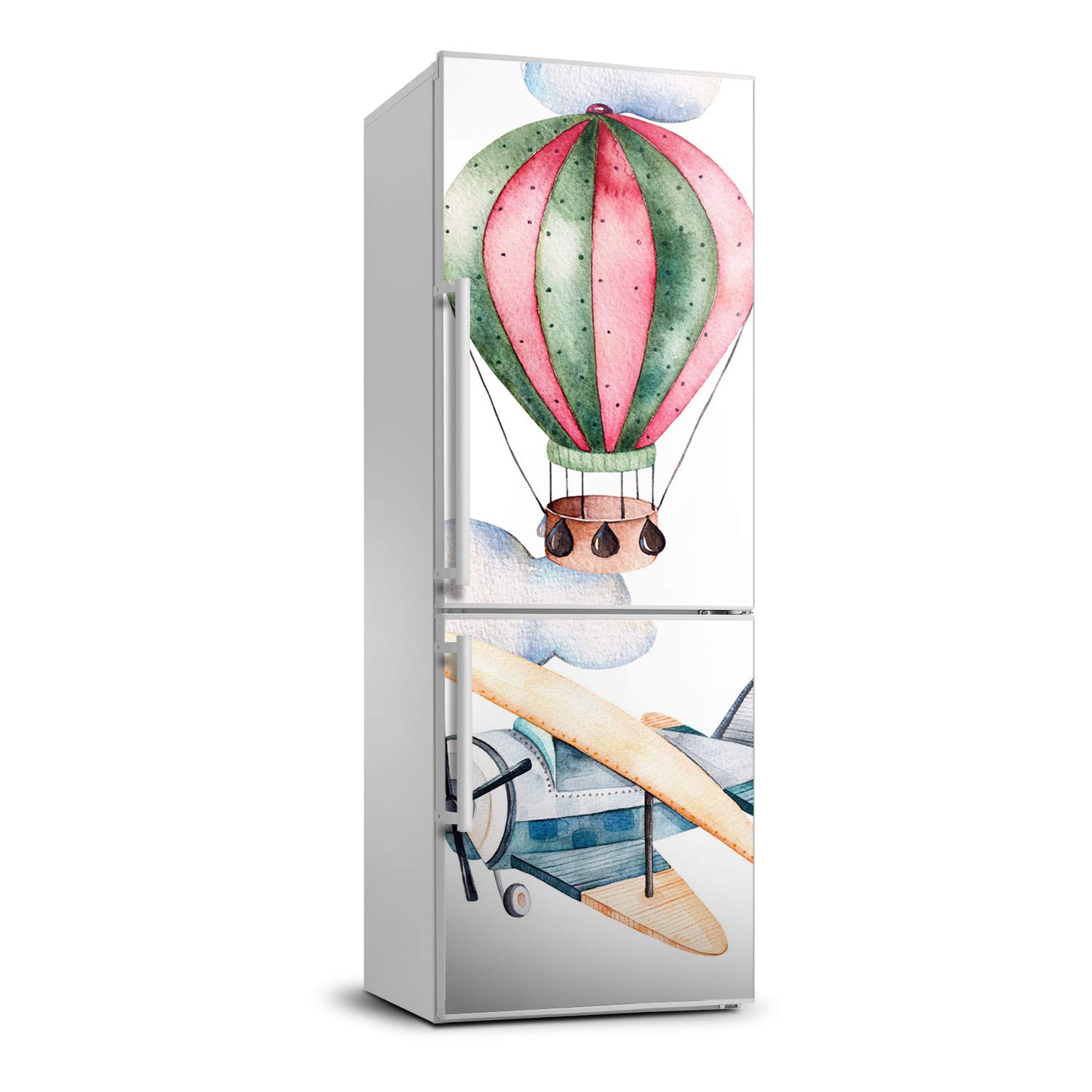 Cubierta de Refrigerador Autoadhesiva 70x190 cm Tulup para Renovar Neveras Rayadas con Globos