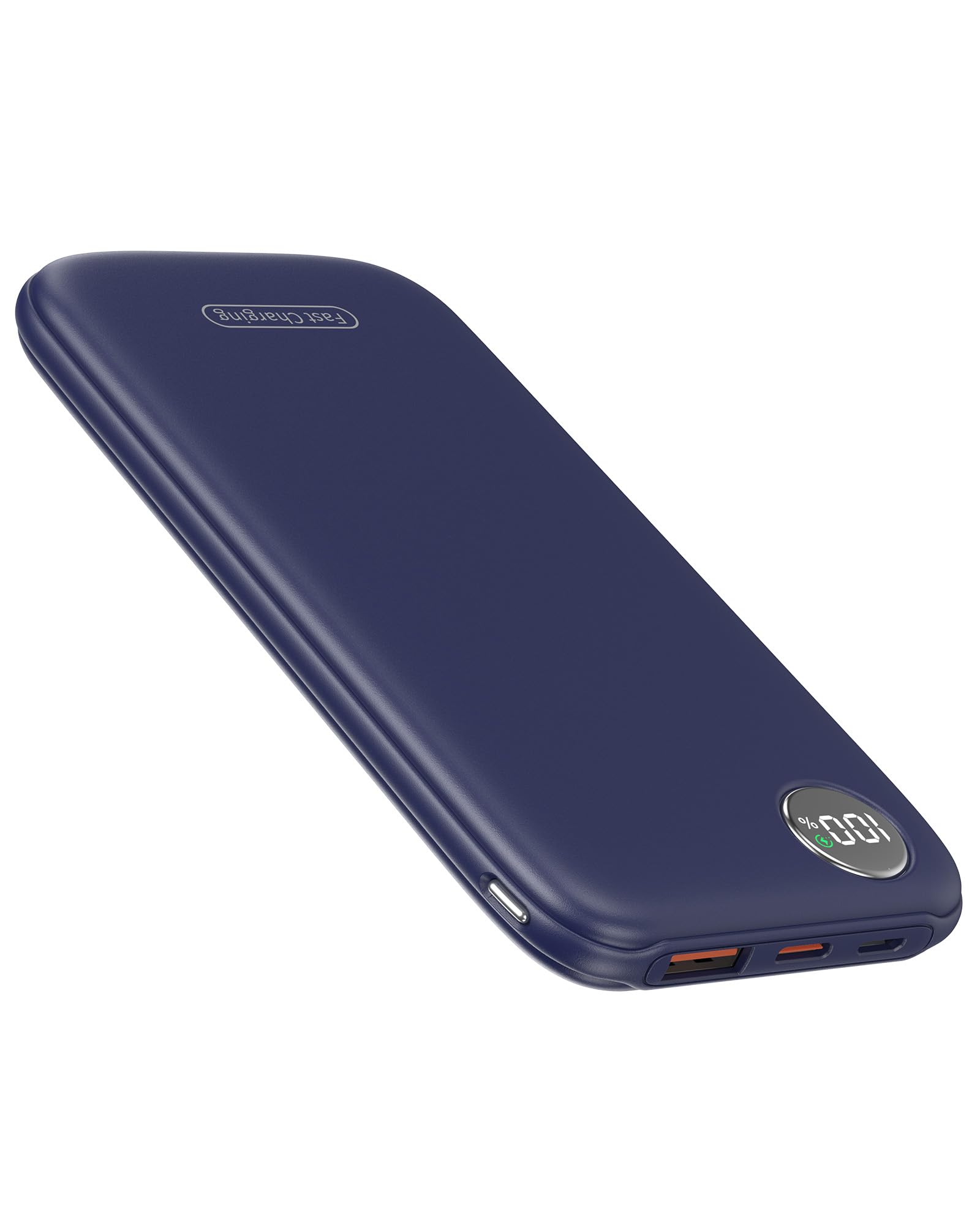 Powerbank Fast Charging Max 12V/4.5A, Ultra Slim Portable Charger USB C 10000mah, Travel Power Bank for iPhone 11 12 13 14 15 16 Samsung Android, DC Lightweight Battery Pack Phone Charger, Blue