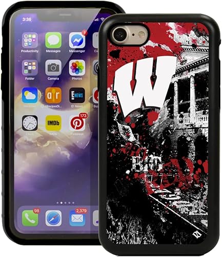 Miniatura 58 de Guard Dog NCAA - Funda híbrida para iPhone 7/8/SE Paulson Designs, color negro Marea carmesí de Alabama