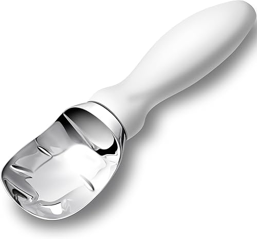 Cuchara de helado de acero inoxidable con mango cómodo, cuchara de helado resistente, pala para helado, ideal para cucharas de helado duro congelado