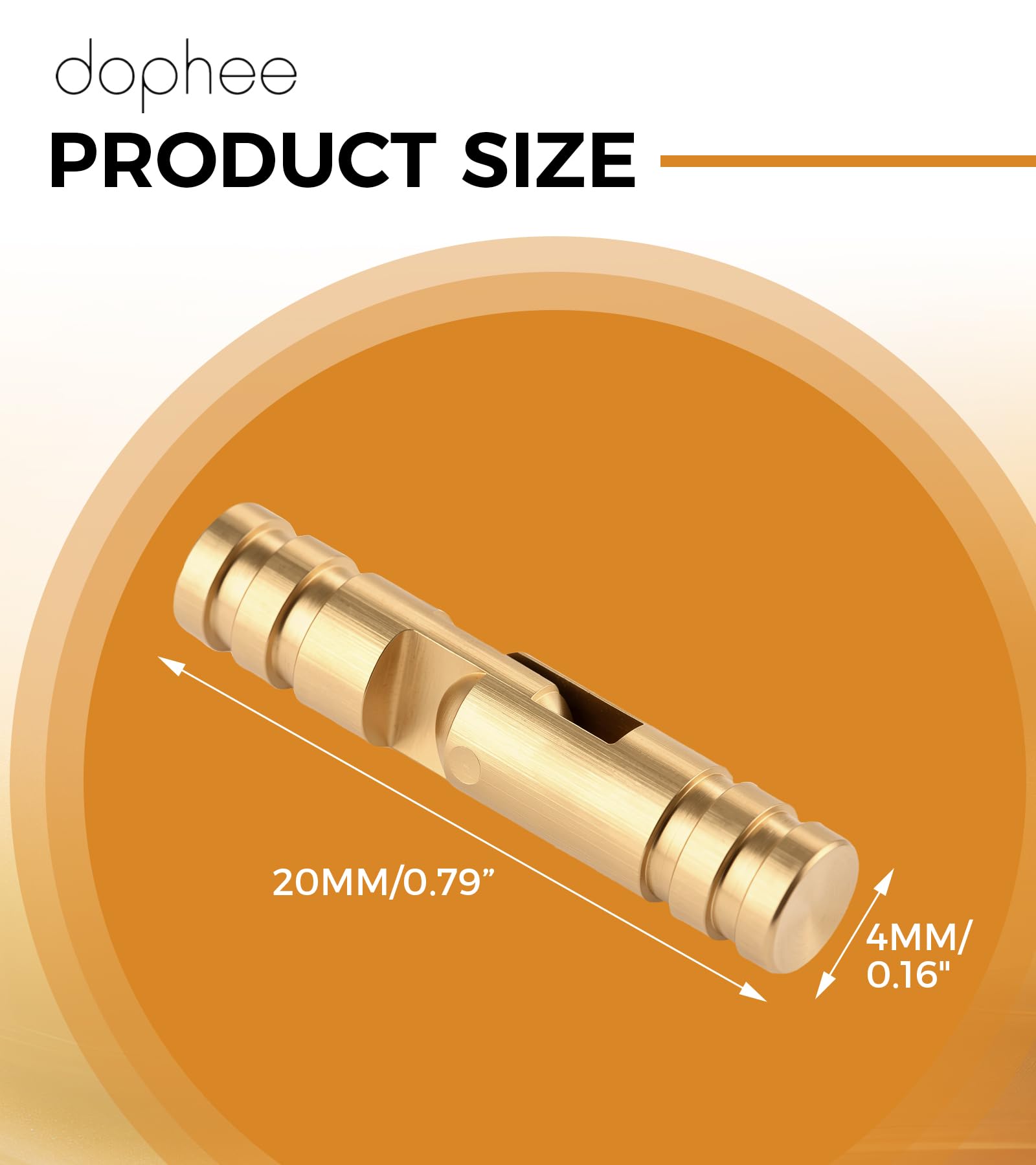 Small Brass Barrel Hinges - DIY Box Hinges -2