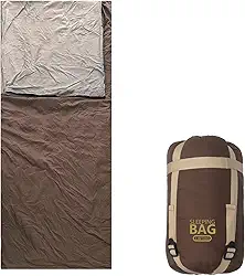 Saco de dormir compacto, ultraleve, envelope com saco de compressão para adultos, clima quente, acampamento, viagem, caminhada