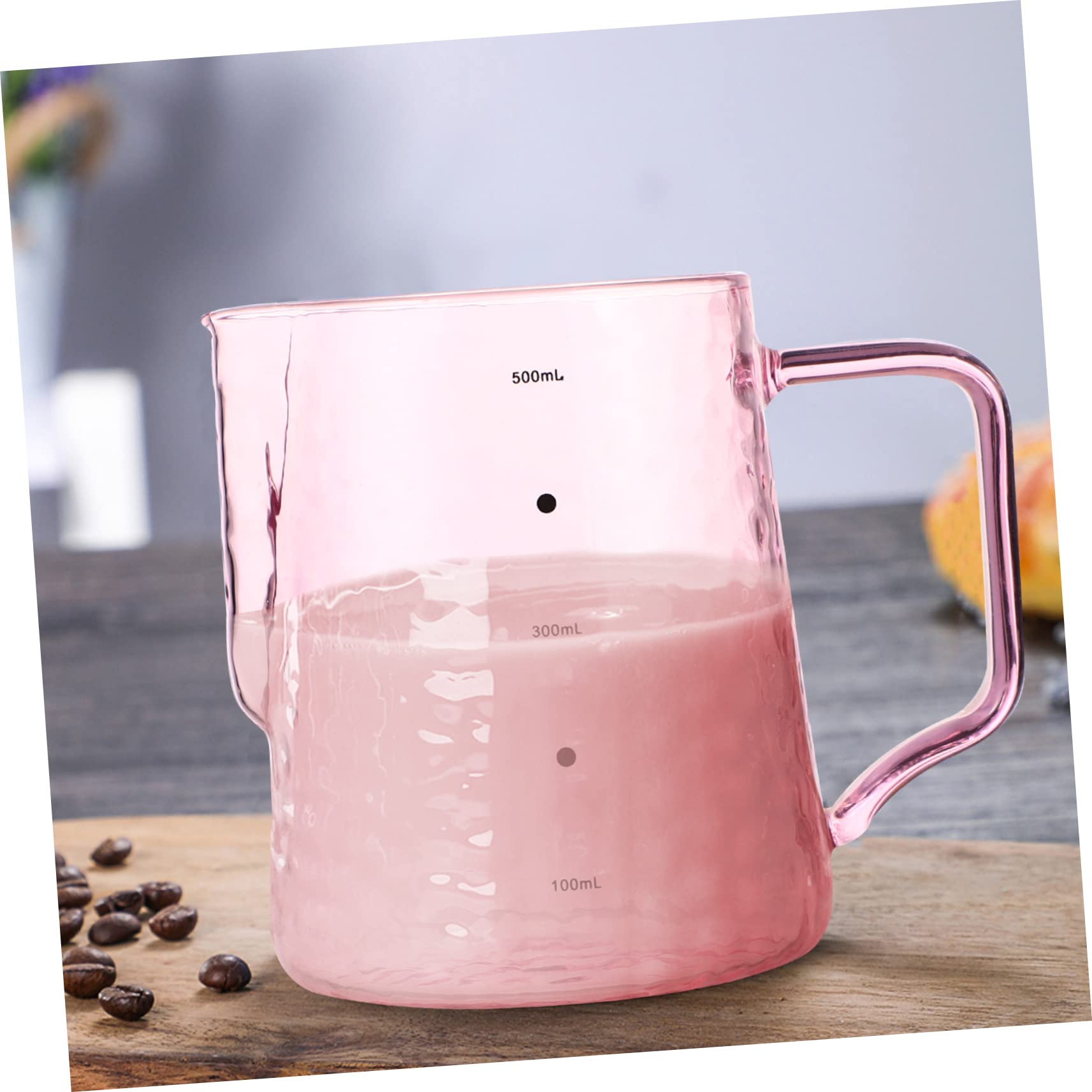 HEMOTON 1 Pc Pentola Mini Caraffa Per Crema Piccolo Terrario Bicchierini Da Caffè Espresso Caraffa Graduata in Brocca Di Cremiera Brocca Per Latte Art Scala Tè Freddo Bicchiere