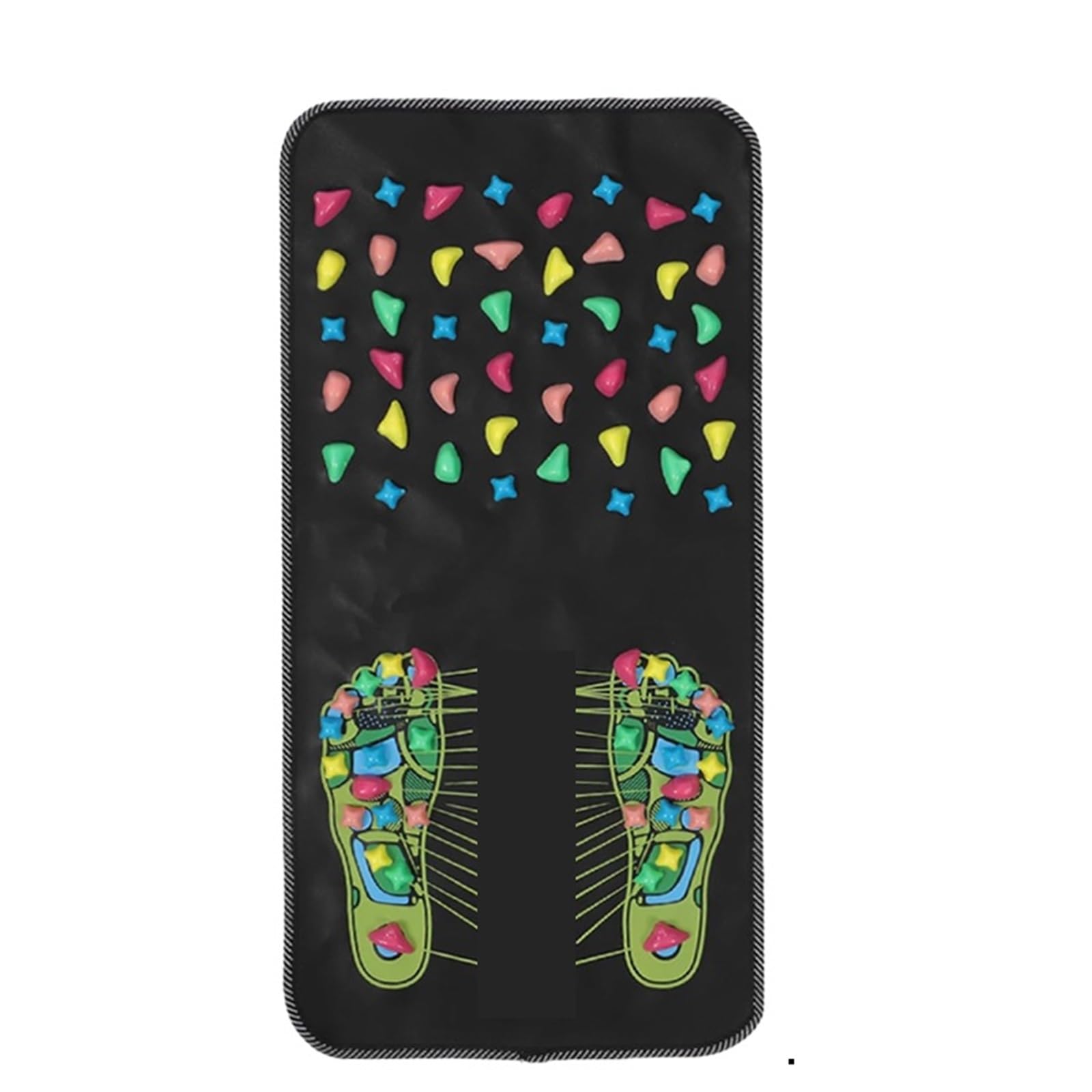 Tapis d'acupression Coussin de Massage des pieds, Simulation pavés, tapis relaxation, acupression pour Détente(35CM x 70CM)