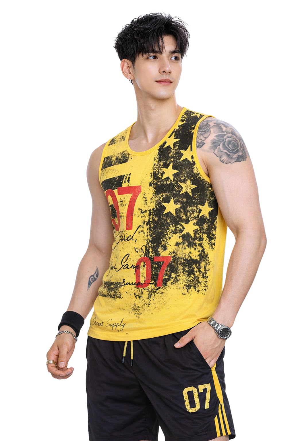 Men's Round Neck Gym Vest | Stylish Trendy Sando for Running & Gym Wear | Sleeveless Cotton Vest for Summer Wear-image-42