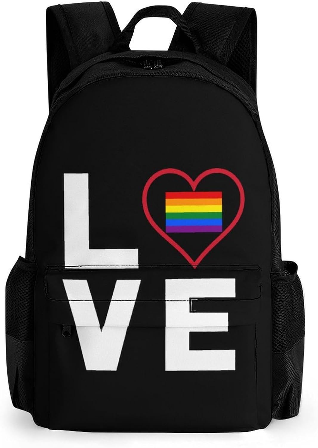 I Love Gay LGBT Funny Backpack Lightweight Printed Daypacks