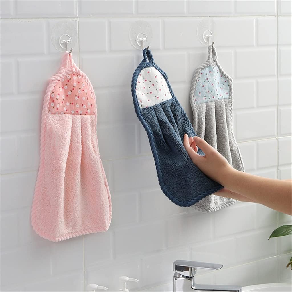Coral Velvet Hand Towel Absorbent dishwashing rag Household Cleaning Kitchen