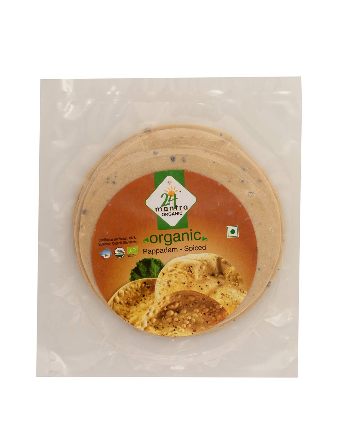 24 Mantra Spiced Papad - 100gms