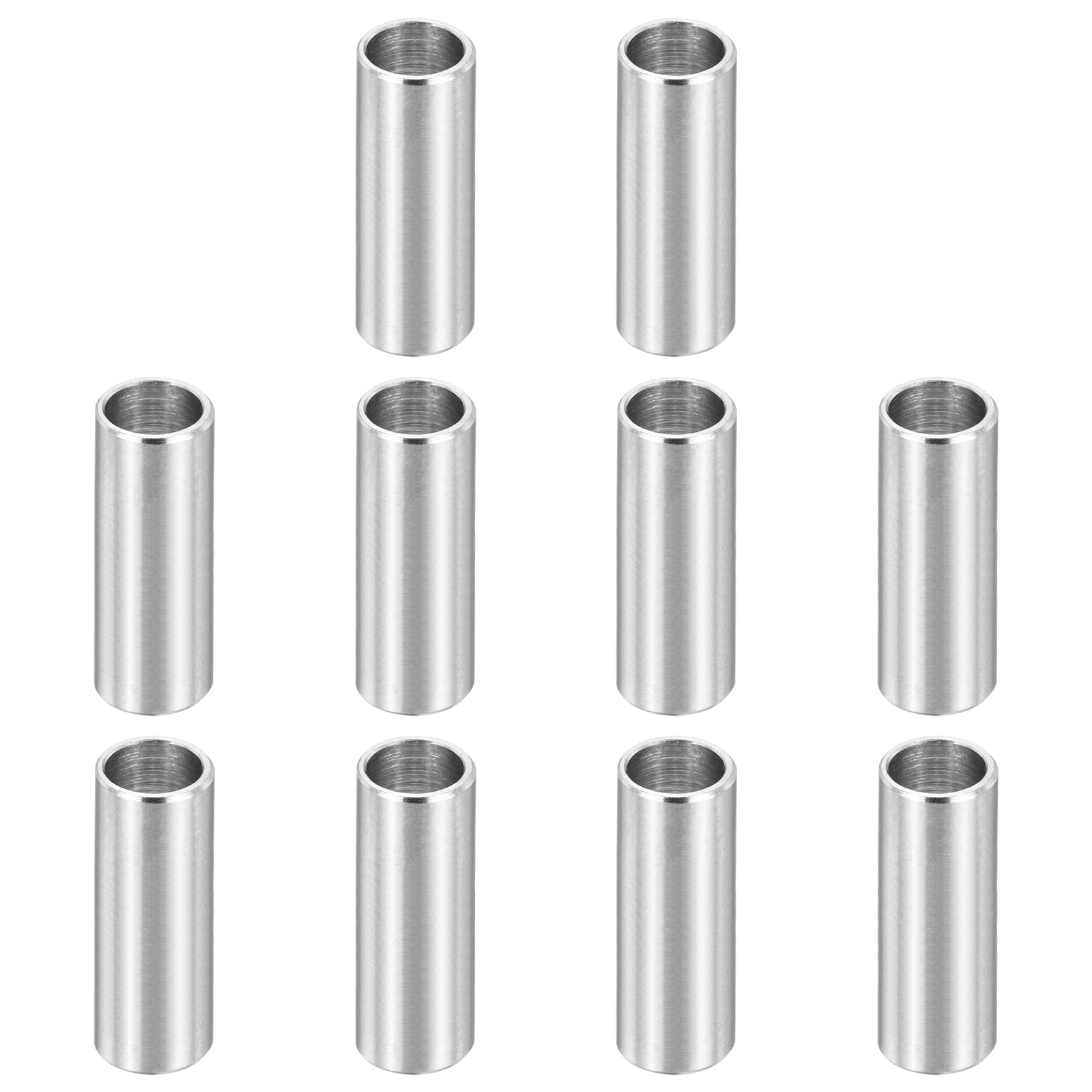 PATIKIL M8 Stainless Steel Spacers, 12Pcs Metal Spacer 8mm ID x 10mm OD x 30mm L Screw Standoff for 5/16" or M8 Screw
