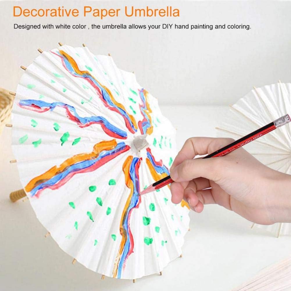 10 Stück Papier-Sonnenschirme für Hochzeiten, Geschenke, Bambus-Schirme für Brautparty-Mittelstücke, Foto-Requisiten, 59,4 cm