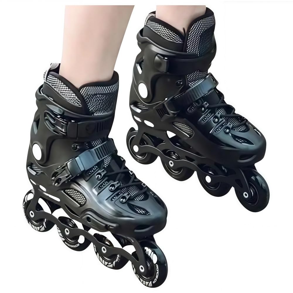 Mit Lagern Inline Skate Räder 84A Rollschuhrollen PU Material Leise, langlebig,Sanftes Gleiten 90 MM 8Er Pack Geeignet für Asphalt und Beton(Grün)