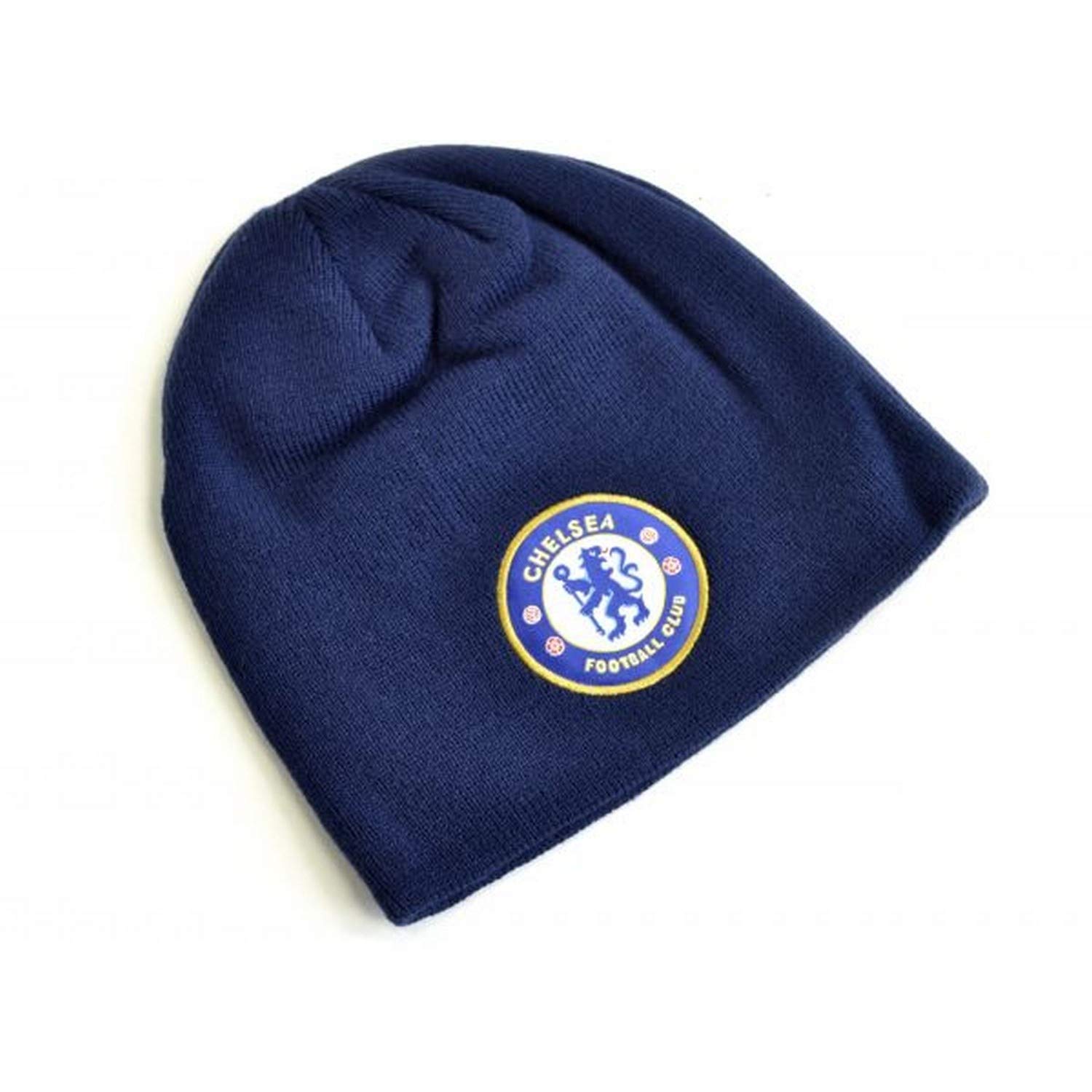 Chelsea Fc (One Size, Navy Blue) Knitted Crest Beanie