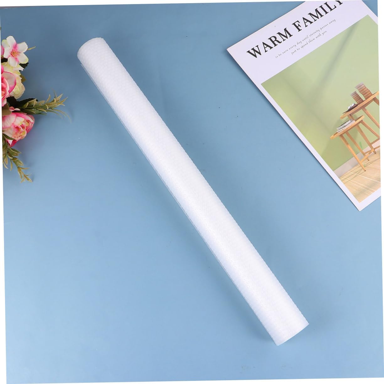 6pcs Drawer Liners Non-Slip Shelf Mat for Cabinets Kitchen and Refrigerator Anti-Skid Cushioning White